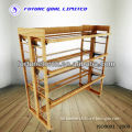 Multi-function wooden shop display stand